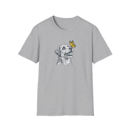 Dog with Butterfly T-Shirt