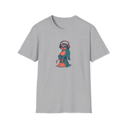 Chill Sloth Headphones T-Shirt