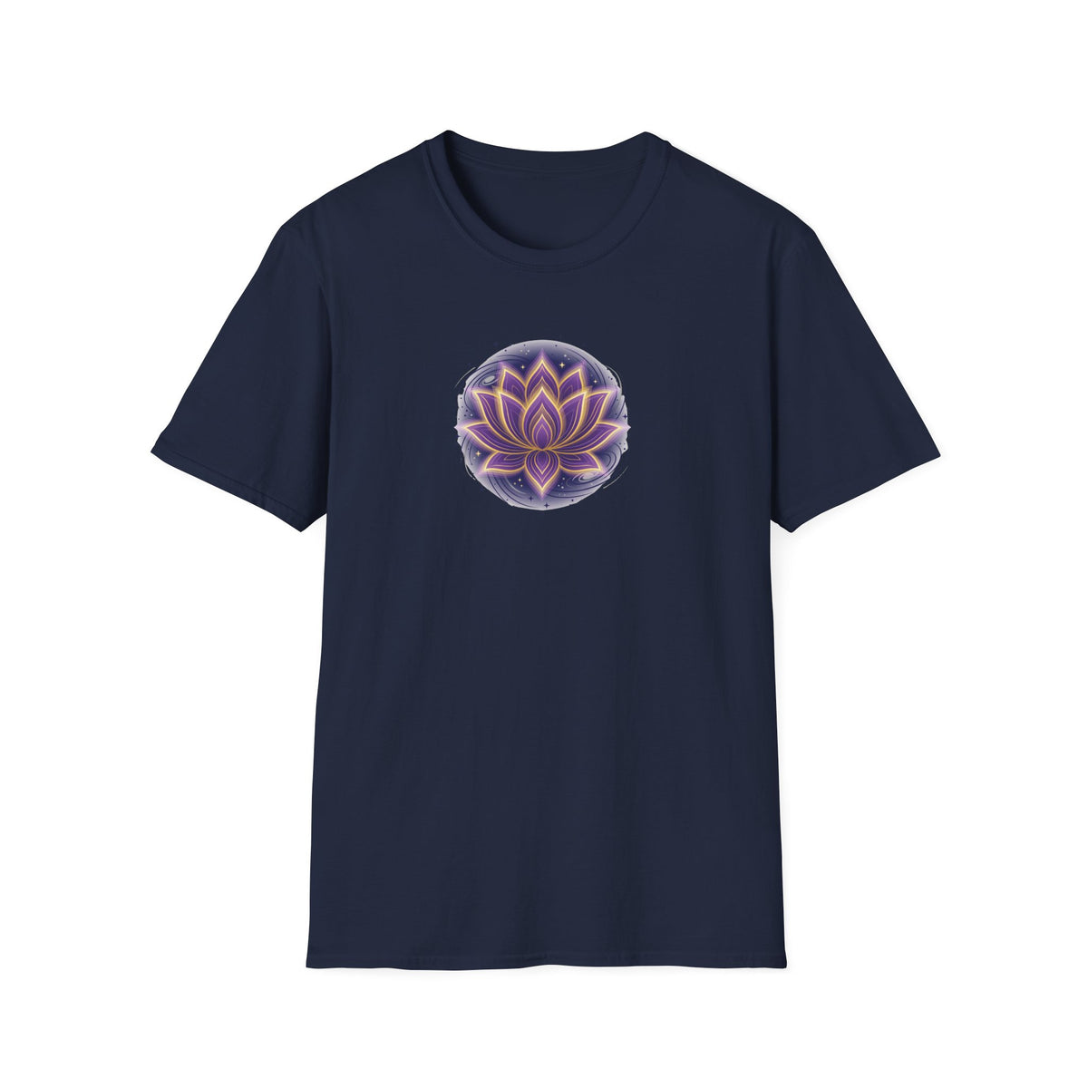 Cosmic Glowing Lotus Flower T-Shirt