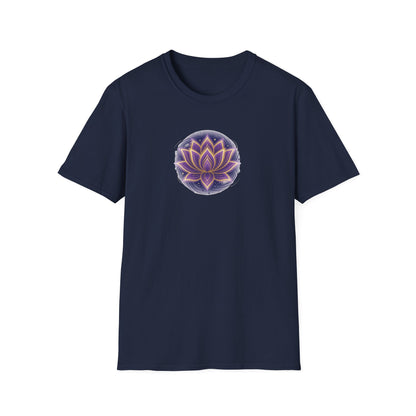 Cosmic Glowing Lotus Flower T-Shirt
