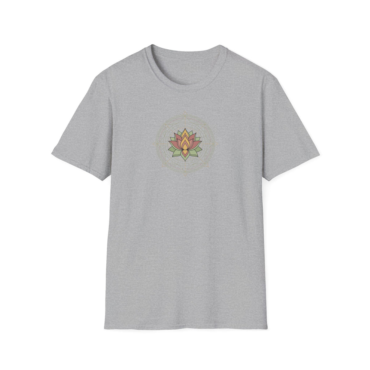 Geometric Lotus Flower T-Shirt