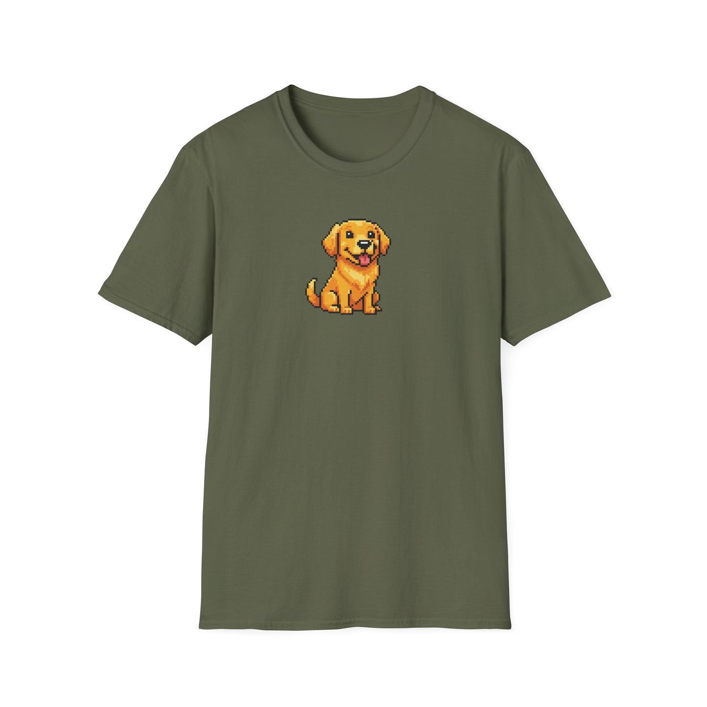 8-Bit Golden Puppy T-Shirt