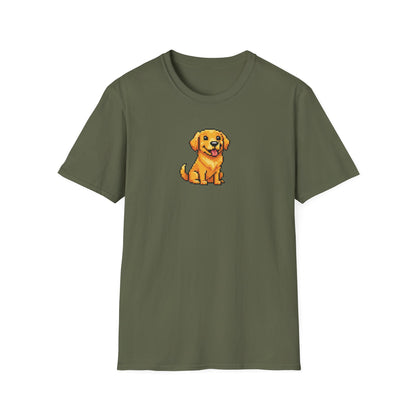 8-Bit Golden Puppy T-Shirt