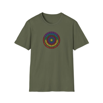 Vibrant Chakra Star Mandala T-Shirt