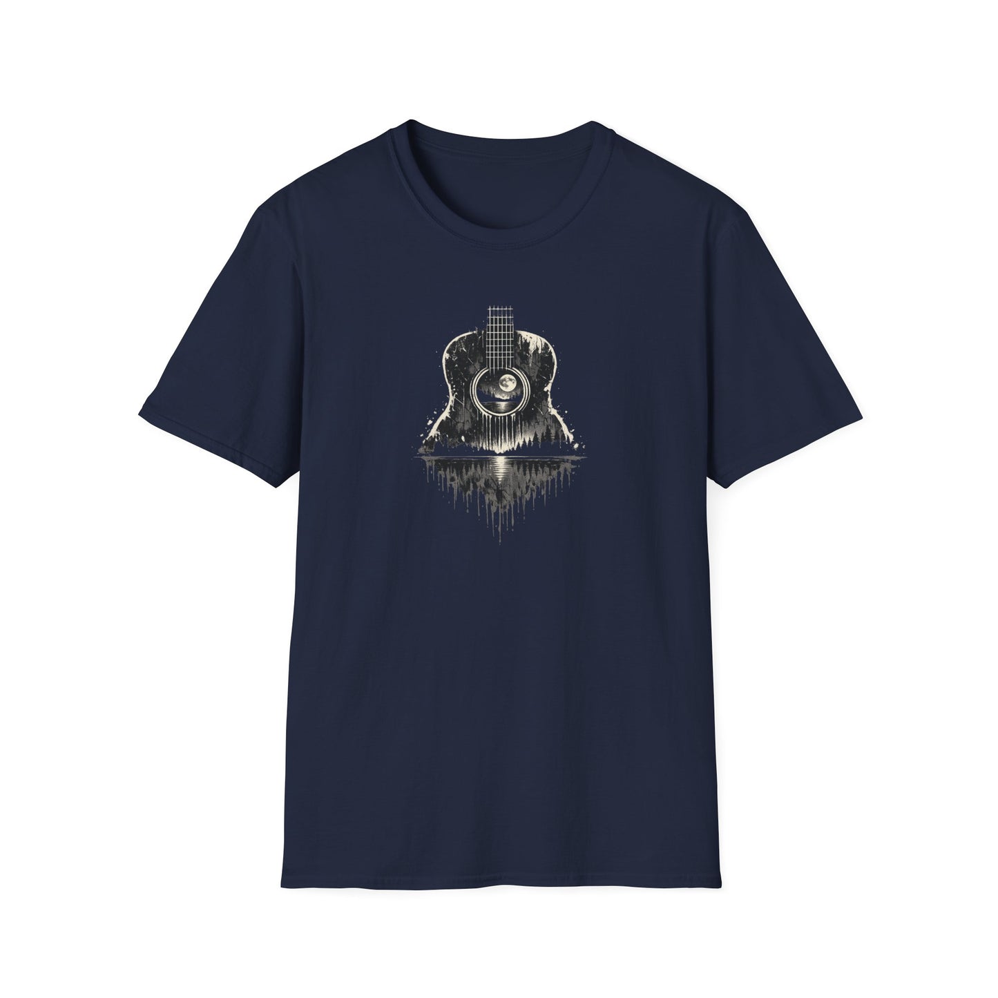 Cracked Moon Guitar T-Shirt