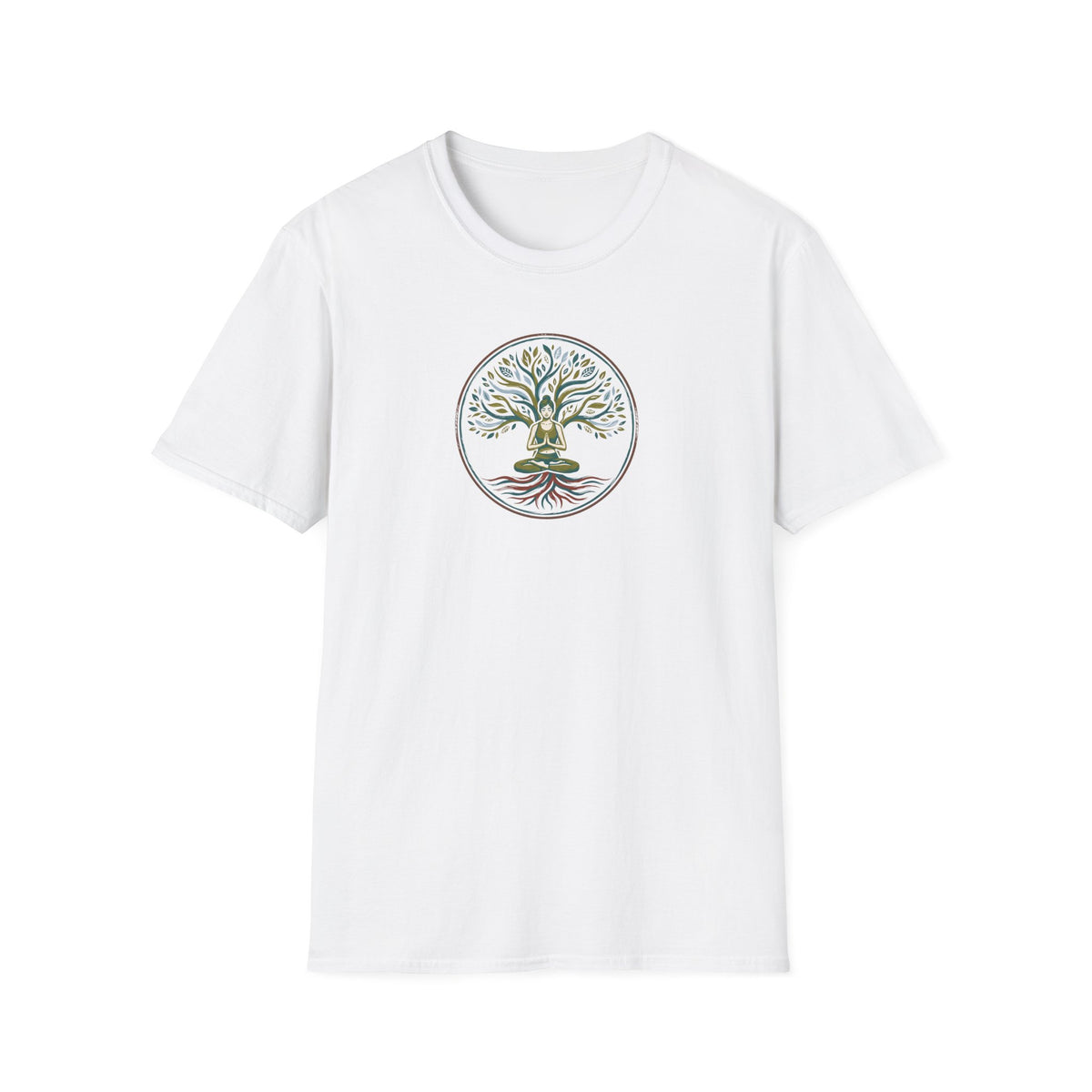 Calm Earthy Lotus Pose T-Shirt