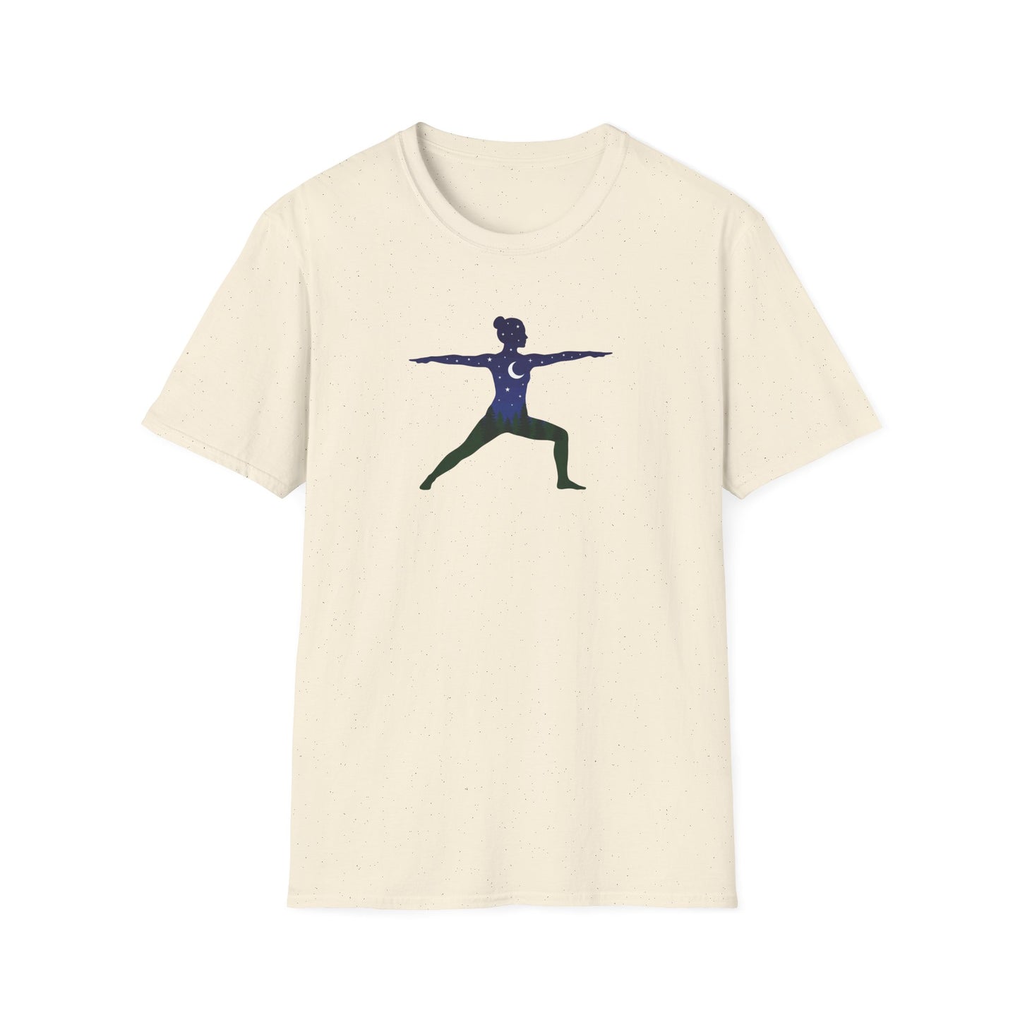 Night Forest Warrior Pose T-Shirt