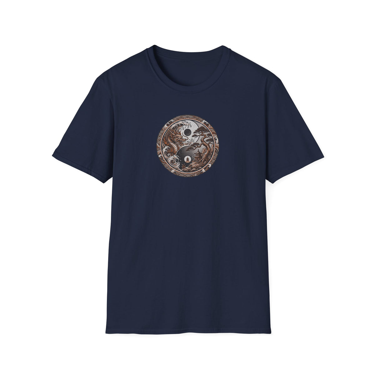 Dragon and Bonsai Yin Yang T-Shirt