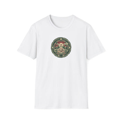 Vintage Four Elements Yoga Pose Badge T-Shirt
