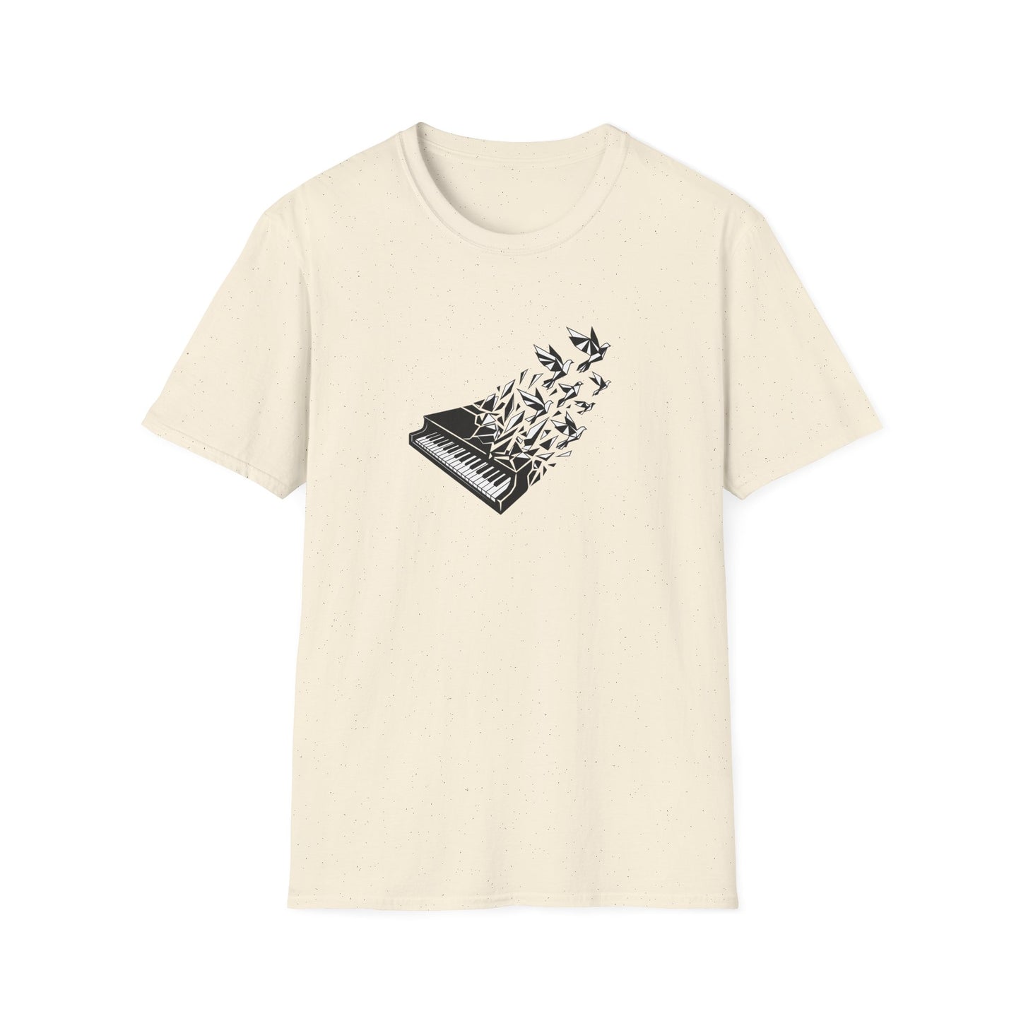Geometric Piano Birds T-Shirt