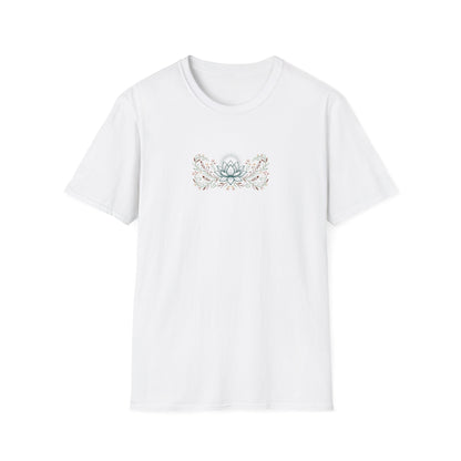 Sunburst Feather Lotus Flower T-Shirt