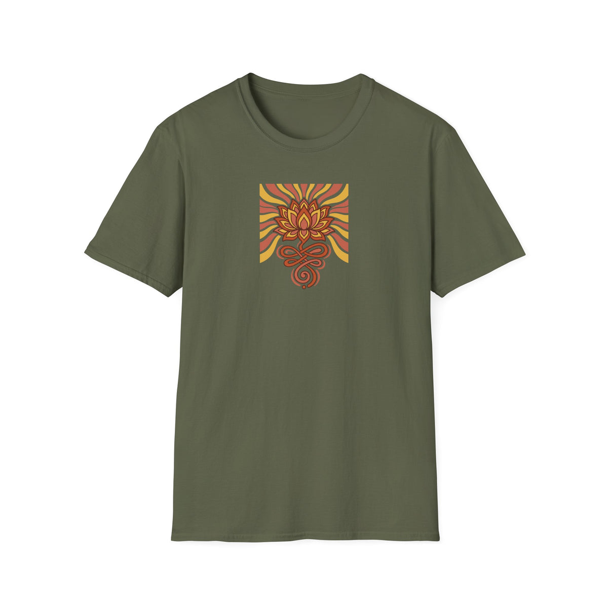 Retro Radiance Lotus T-Shirt