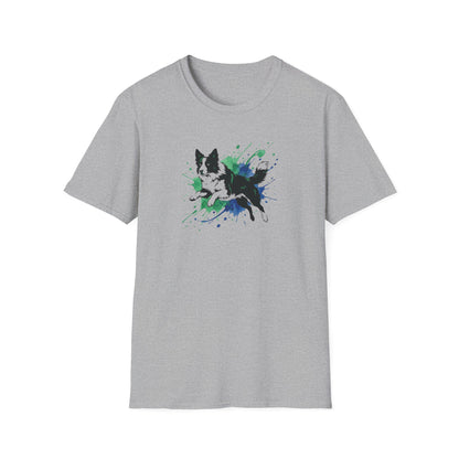 Splash Art Collie T-Shirt