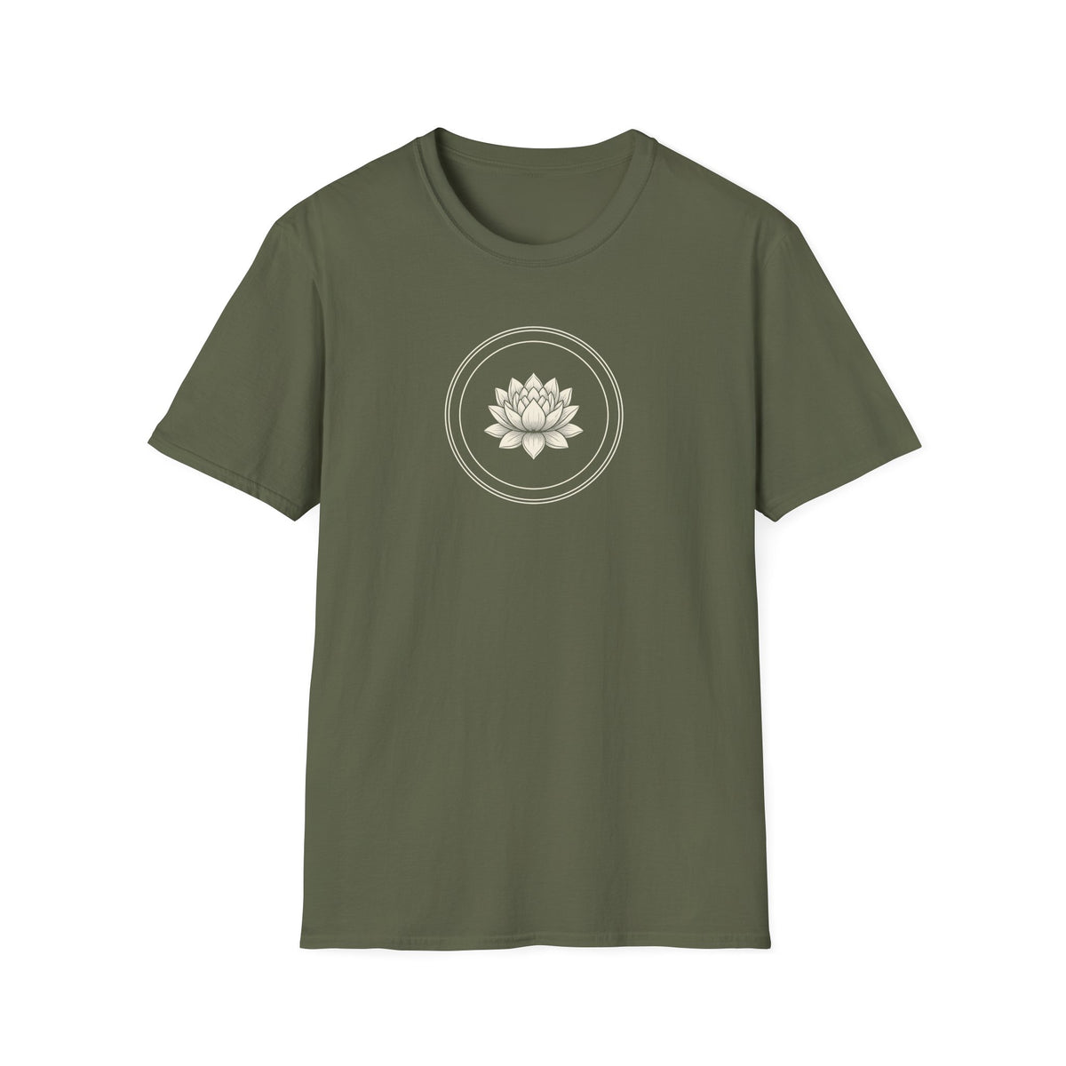Black & White Lotus Flower T-Shirt