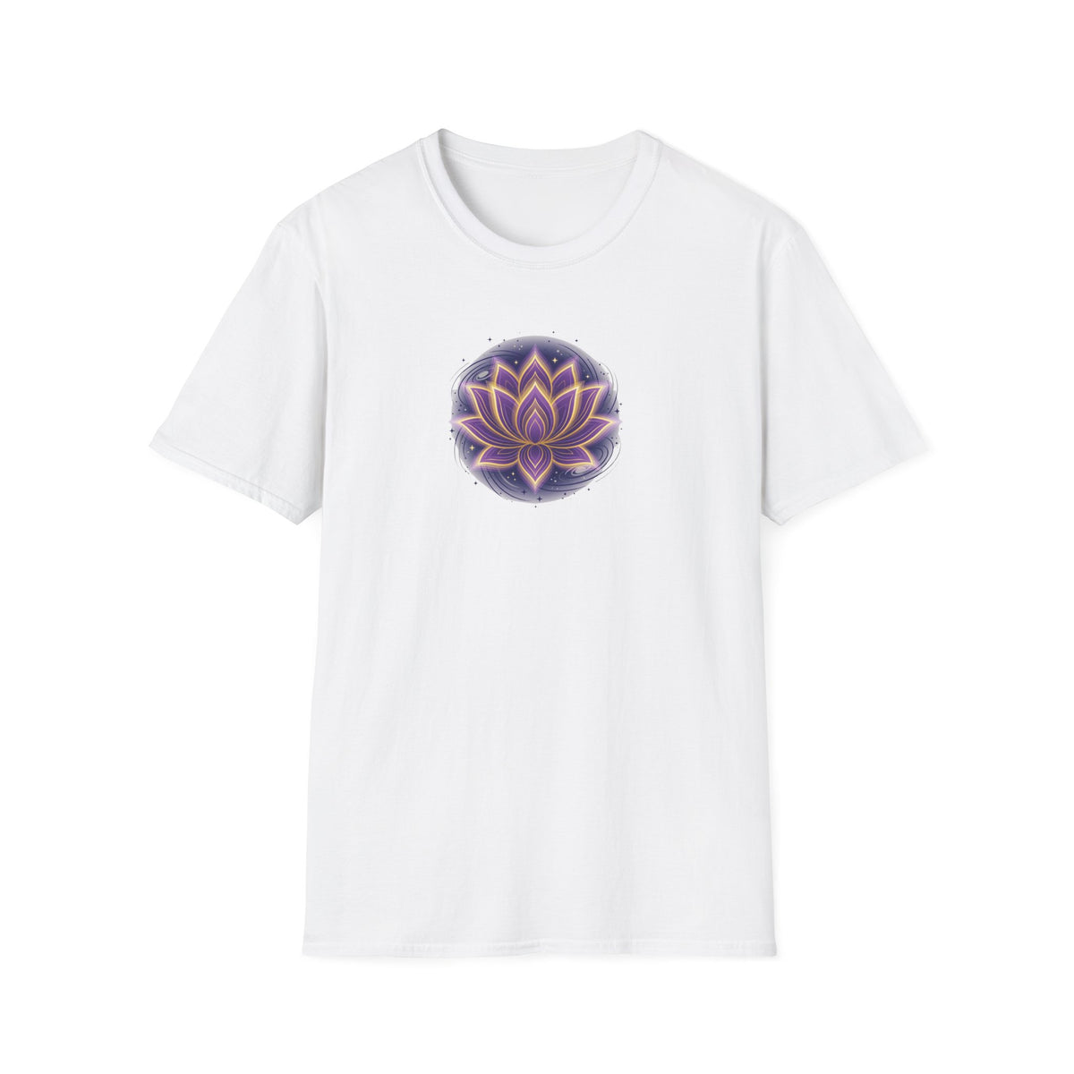 Cosmic Glowing Lotus Flower T-Shirt