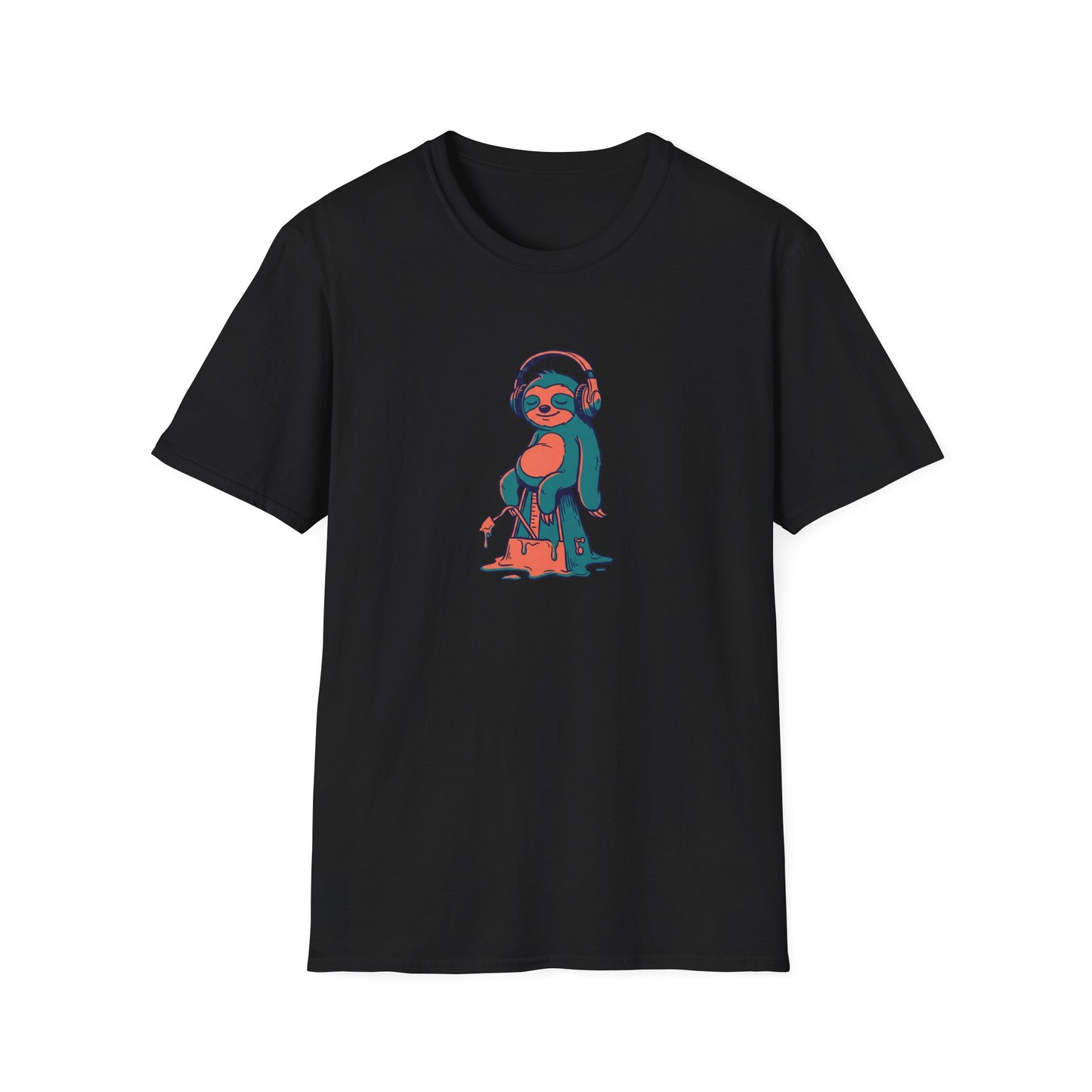 Chill Sloth Headphones T-Shirt