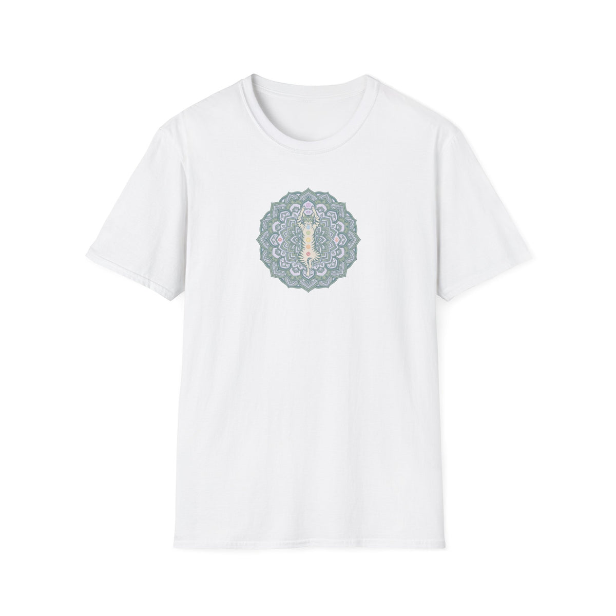 Chakra Cat Mandala T-Shirt