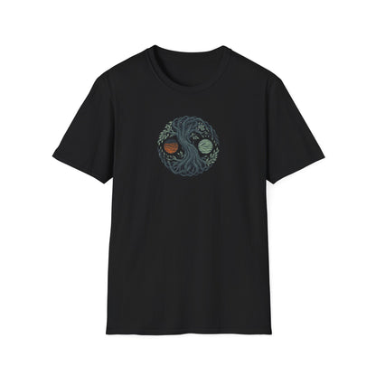 Earth and Water Tree Yin Yang T-Shirt