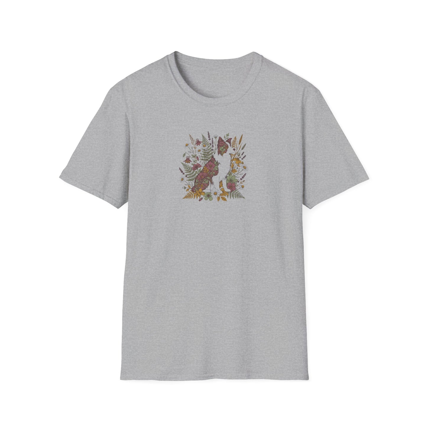 Floral Collie T-Shirt