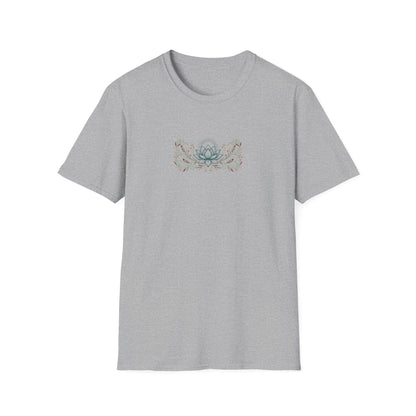 Sunburst Feather Lotus Flower T-Shirt
