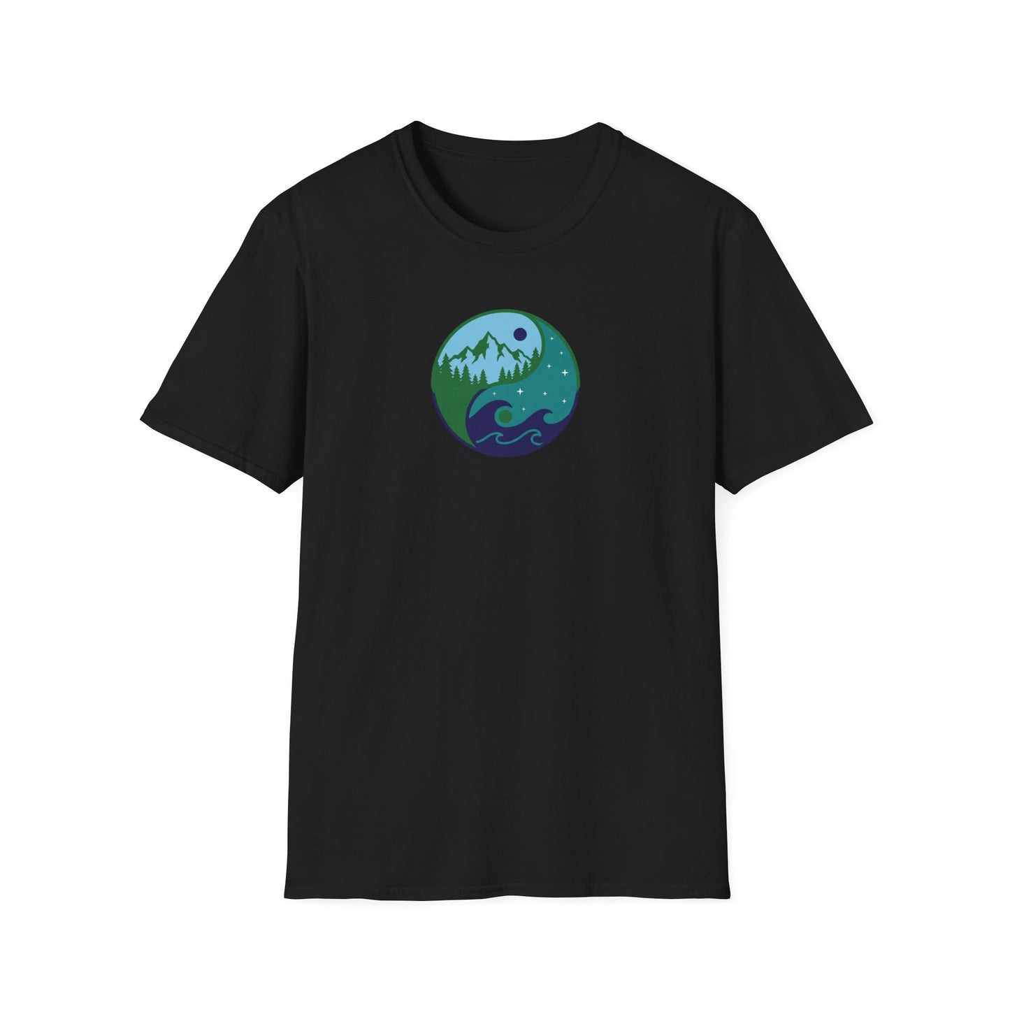Sea & Mountain Yin Yang T-Shirt