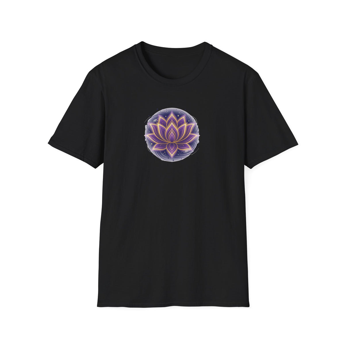 Cosmic Glowing Lotus Flower T-Shirt
