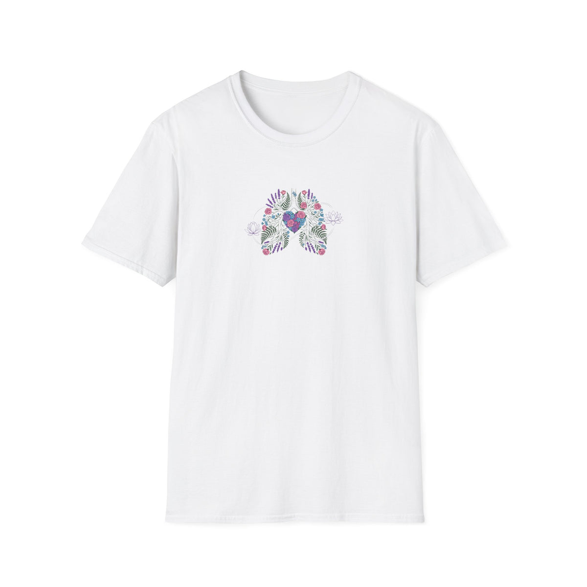 Breathing Floral Heart & Lungs T-Shirt