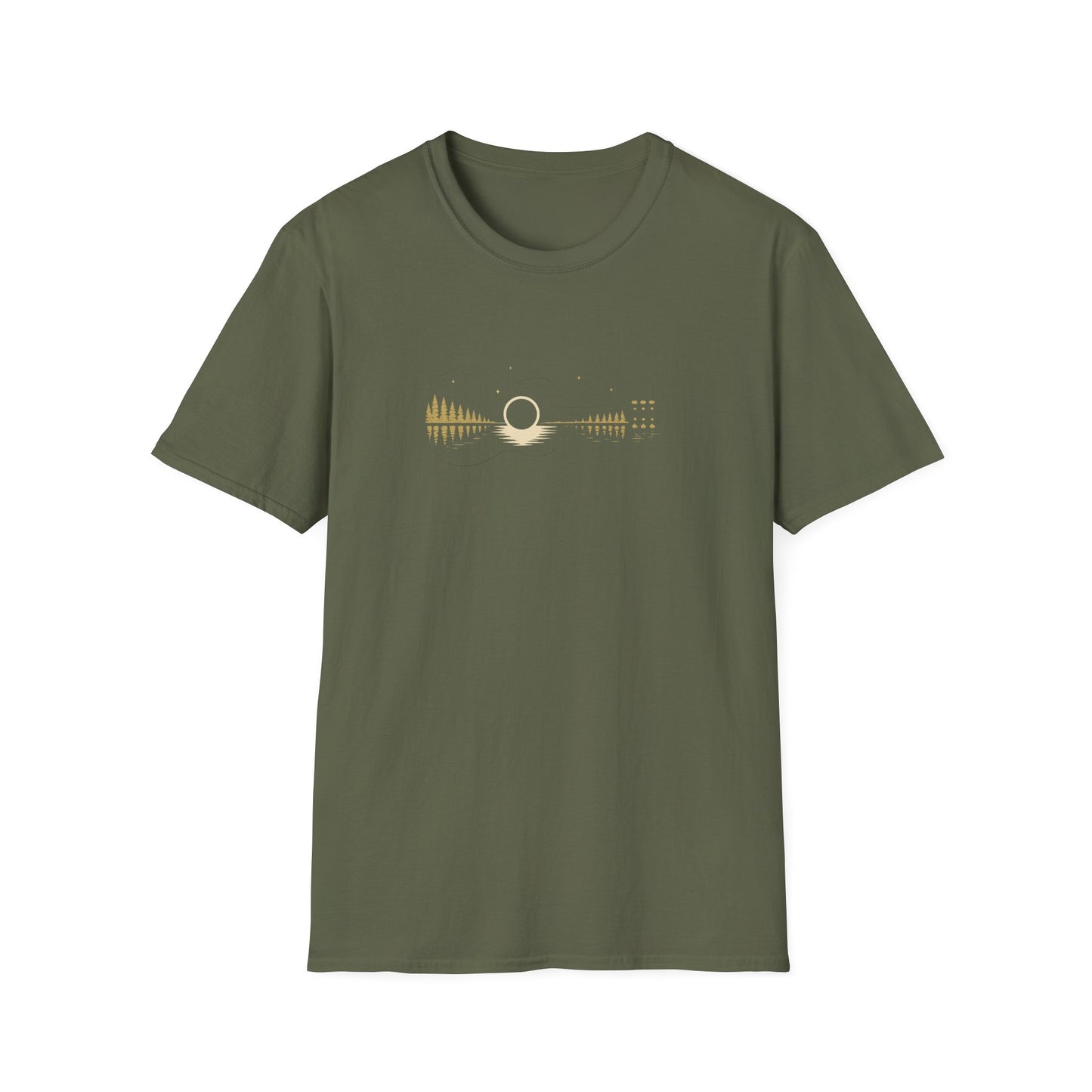 Trees & Moonlight Guitar T-Shirt