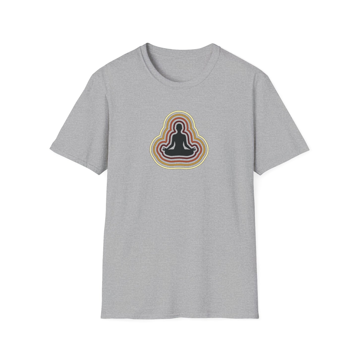 Retro Aura Lotus Pose T-Shirt