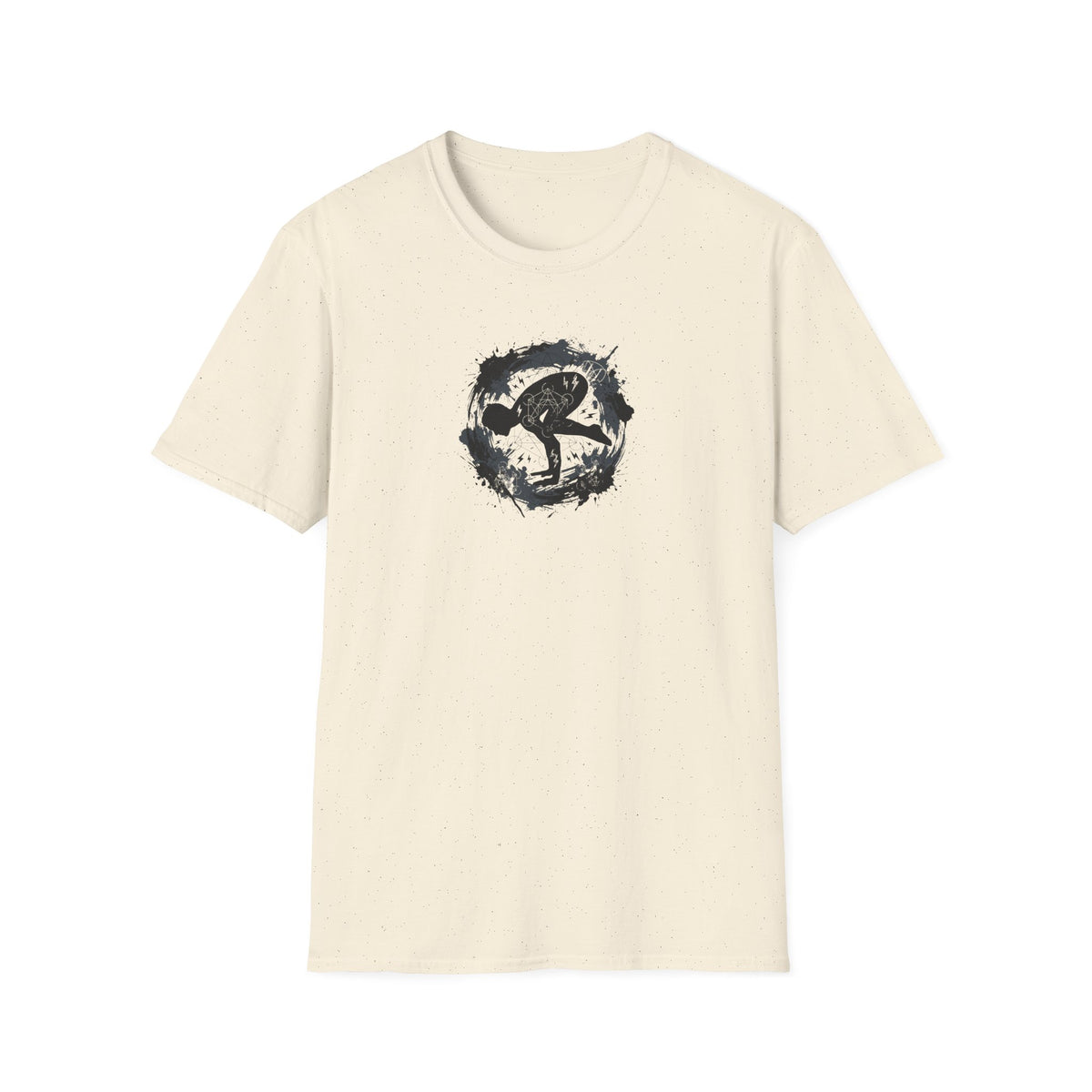 Electric Splatter Yoga Pose T-Shirt