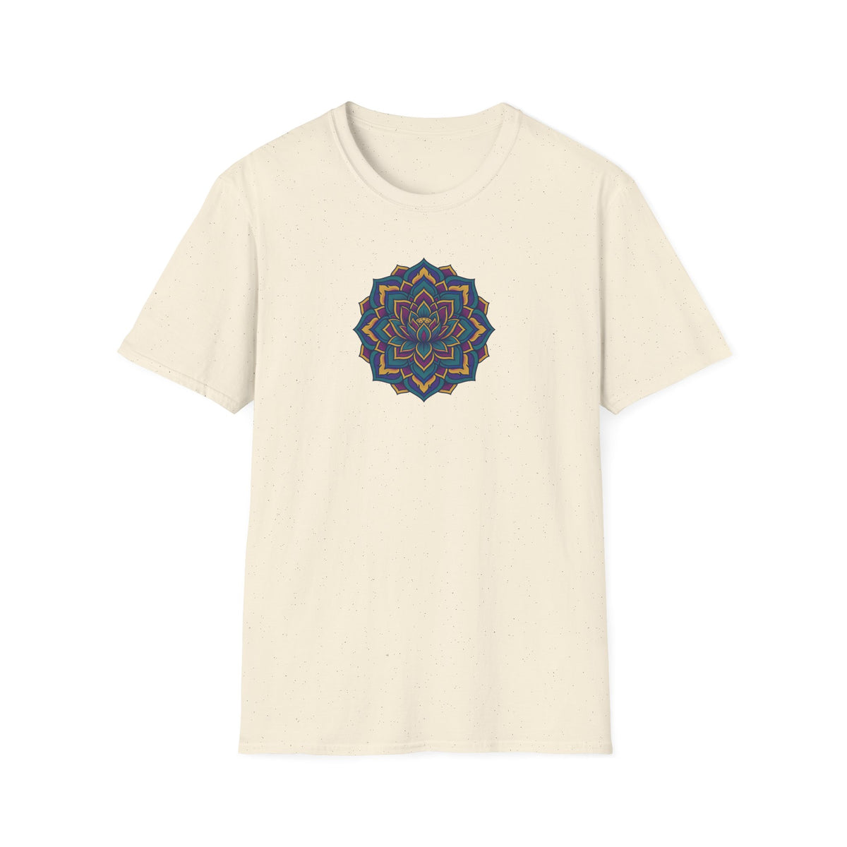 Deep Teal Floral Mandala T-Shirt