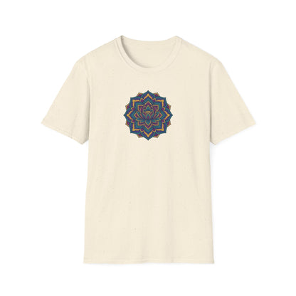 Deep Teal Floral Mandala T-Shirt