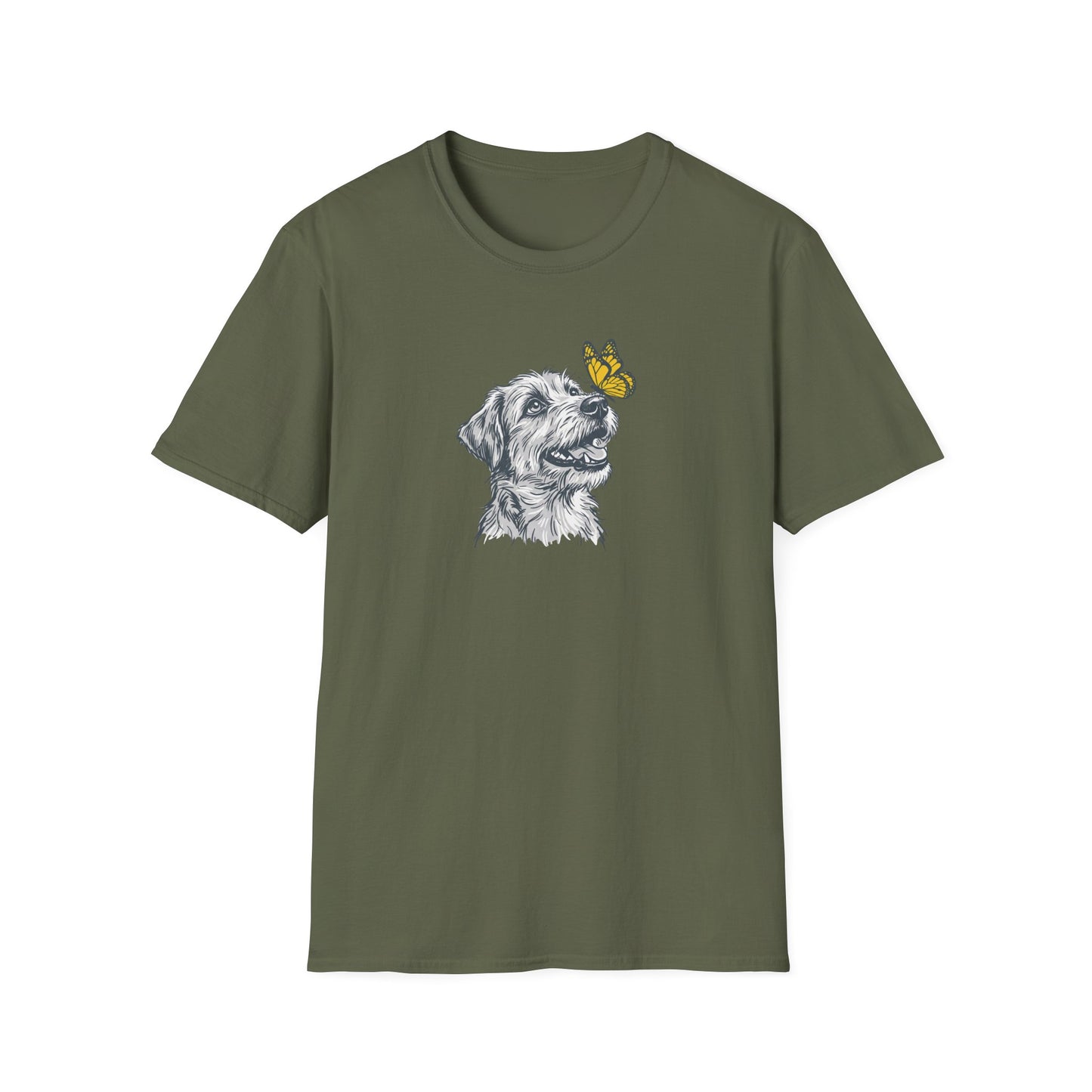 Dog with Butterfly T-Shirt