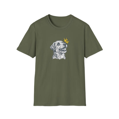 Dog with Butterfly T-Shirt