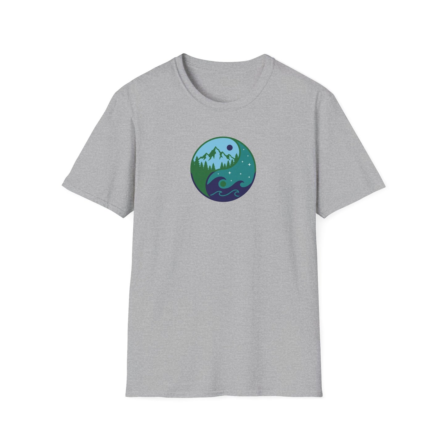 Sea & Mountain Yin Yang T-Shirt