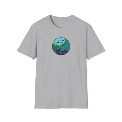 Sea & Mountain Yin Yang T-Shirt