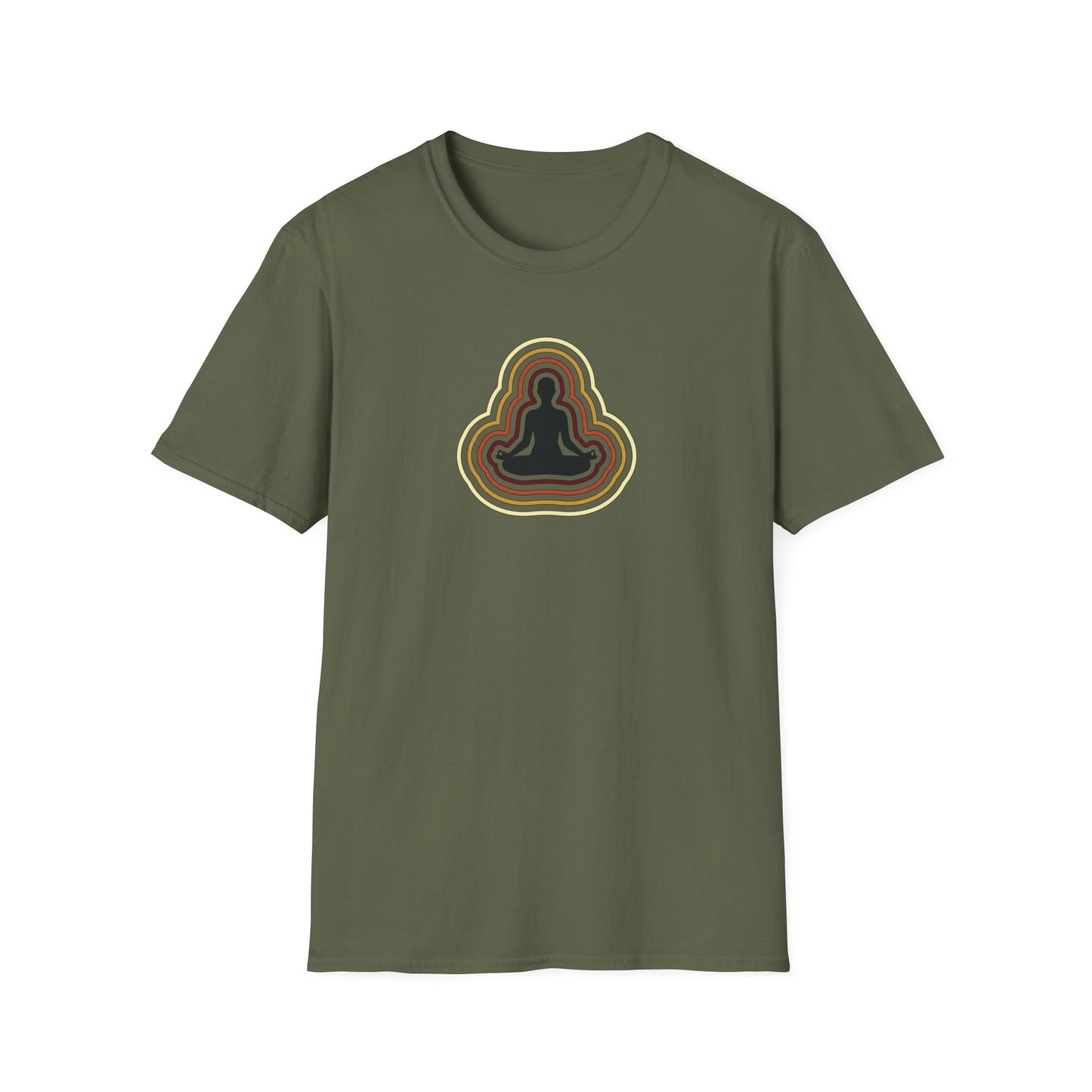 Retro Aura Lotus Pose T-Shirt