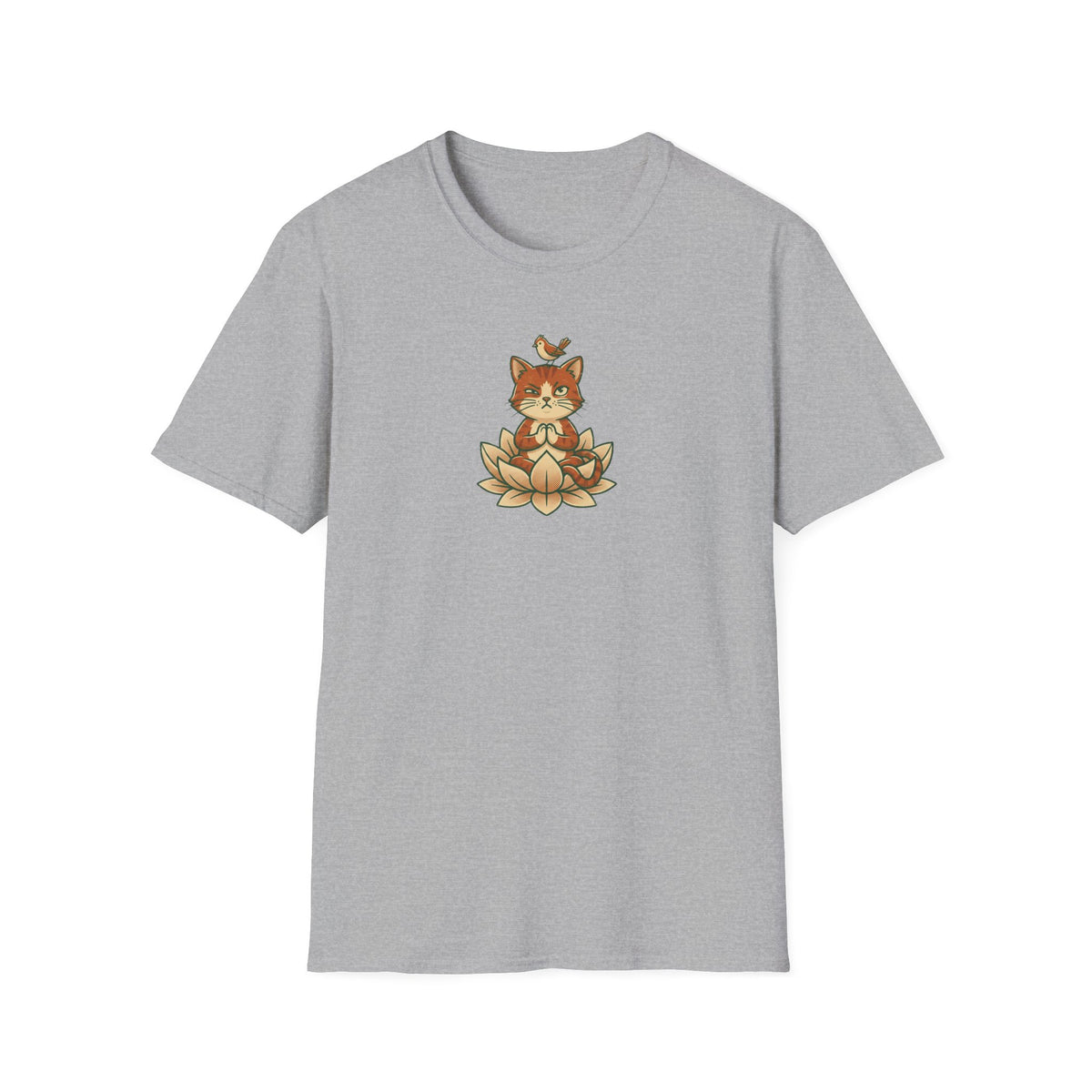 Trying to Focus Yoga Cat T-Shirt