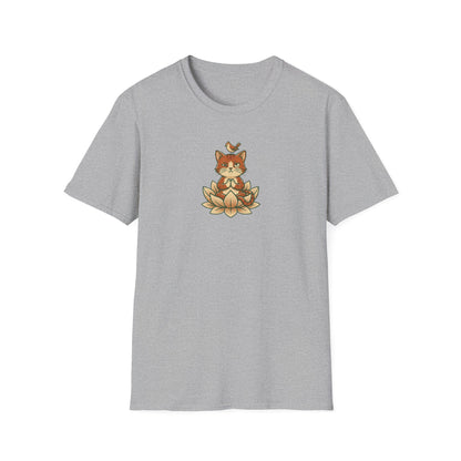 Trying to Focus Yoga Cat T-Shirt