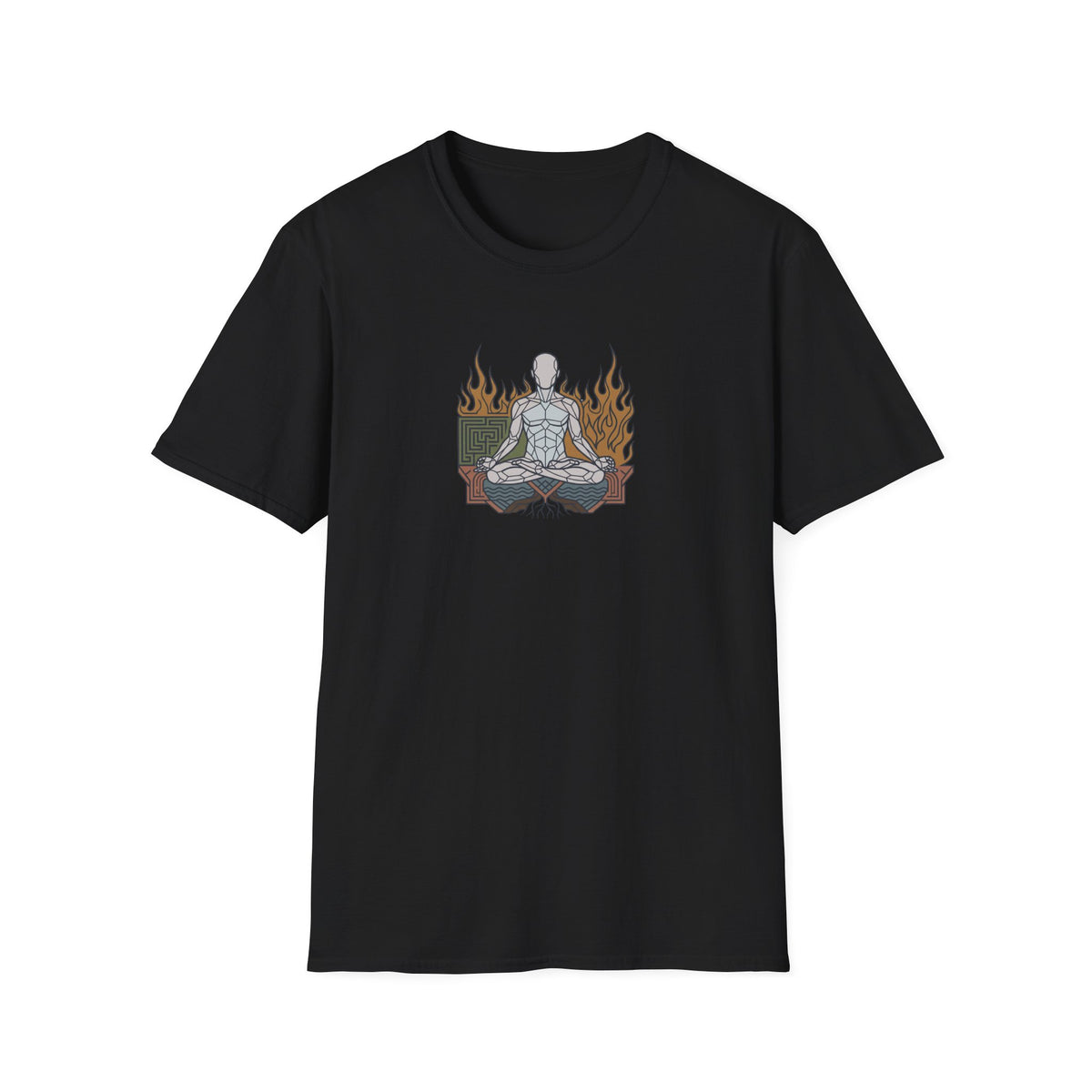 Polygon Four Elements Lotus Pose T-Shirt