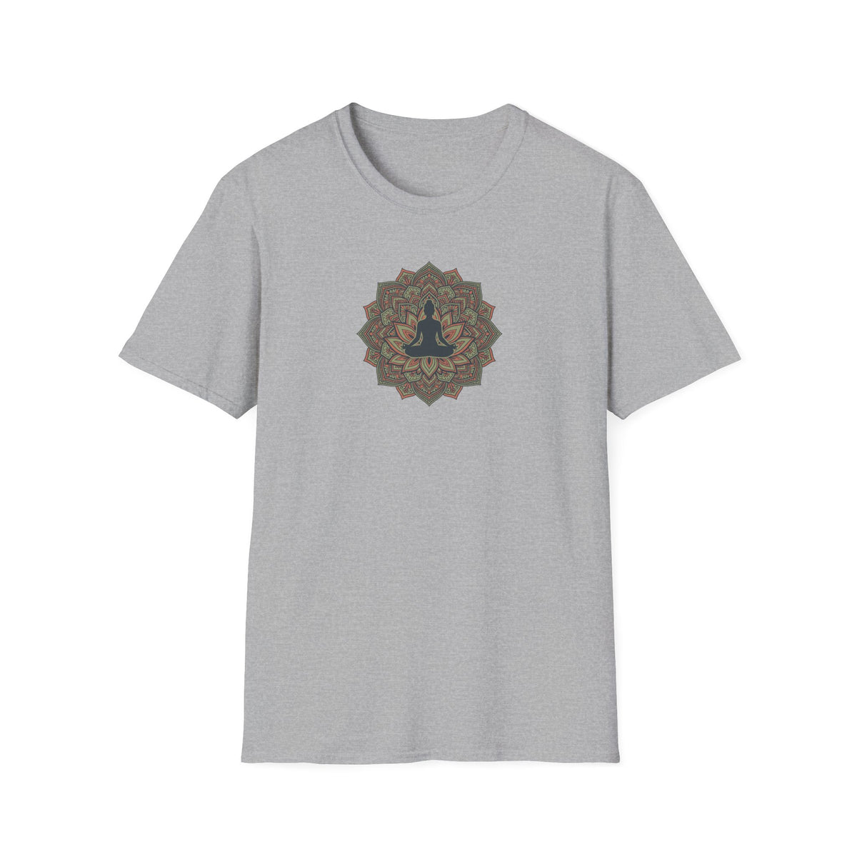 Lotus Silhouette Mandala T-Shirt