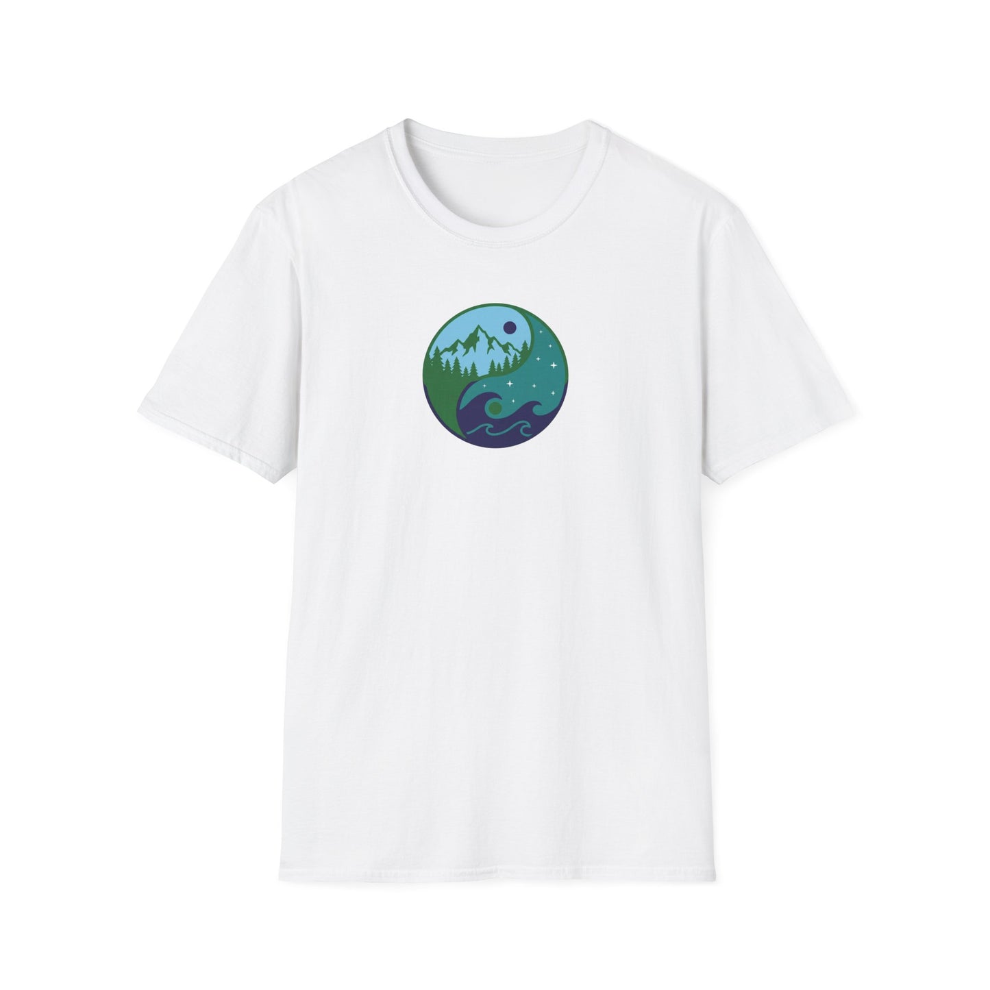 Sea & Mountain Yin Yang T-Shirt
