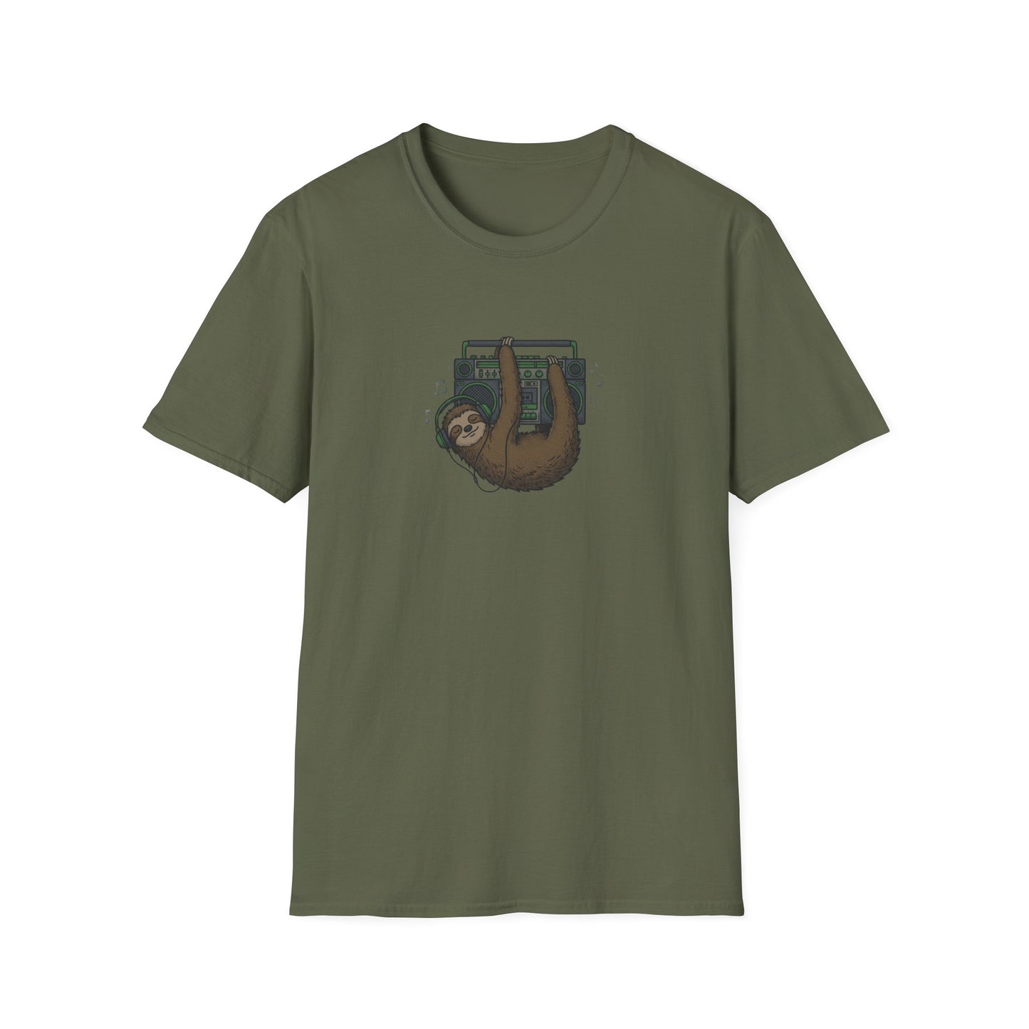 Retro Boombox Sloth T-Shirt