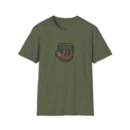 Retro Boombox Sloth T-Shirt