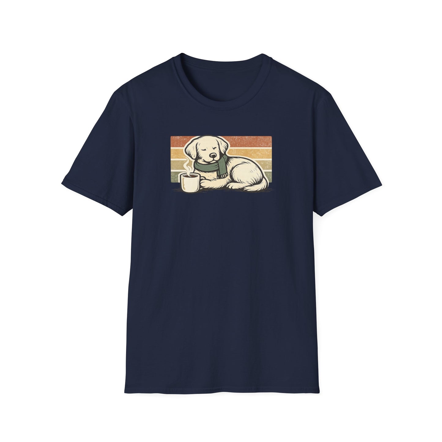 Coffee Dog with Scarf T-Shirt