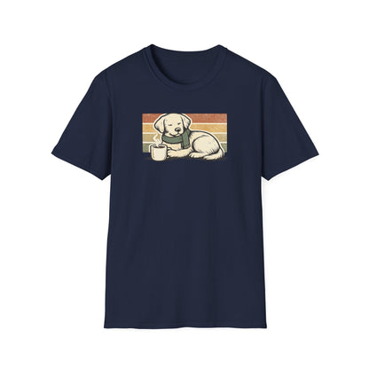 Coffee Dog with Scarf T-Shirt