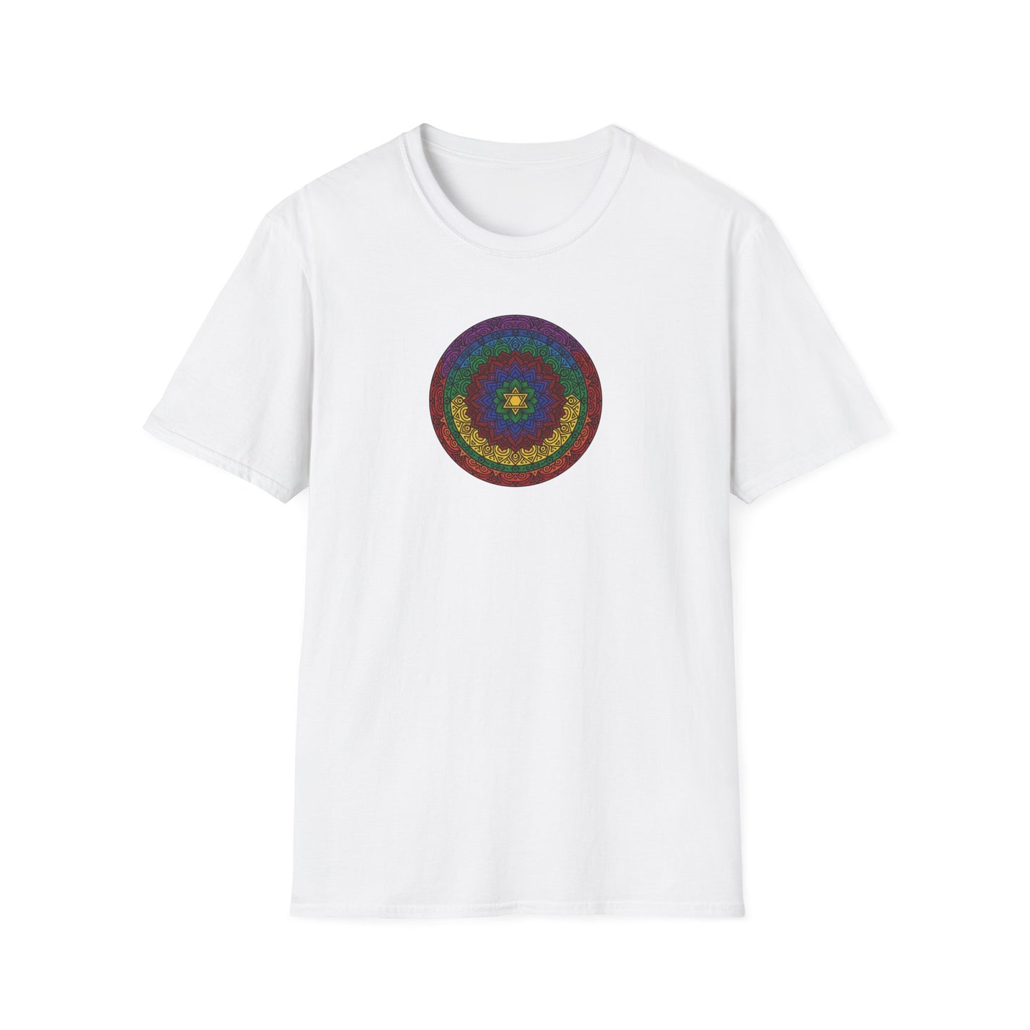 Vibrant Chakra Star Mandala T-Shirt