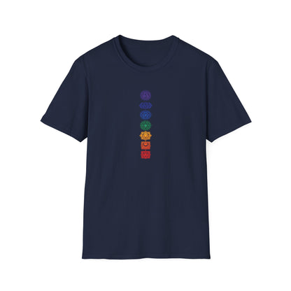 Vertical Color Chakras T-Shirt