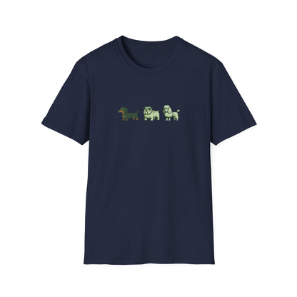 8-Bit Three Dogs T-Shirt