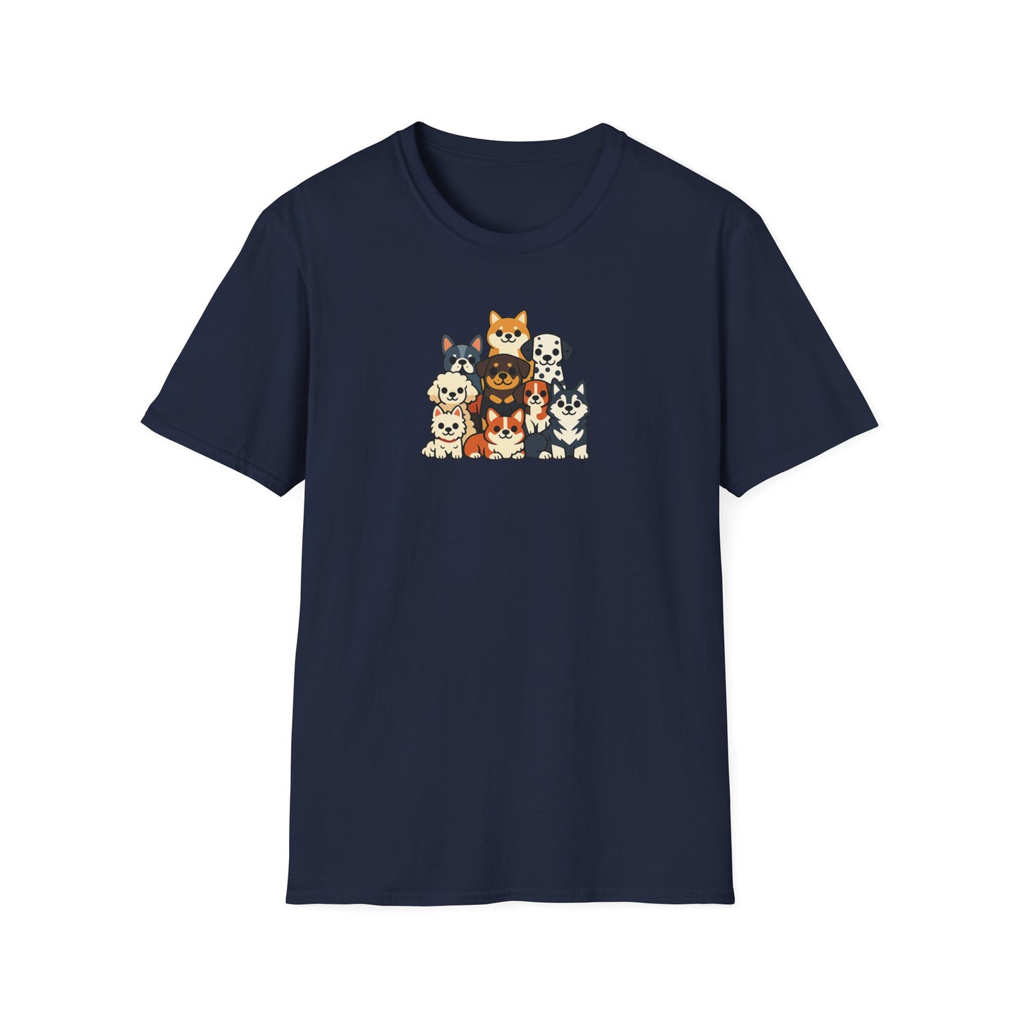 Cartoon Big Dog Group T-Shirt